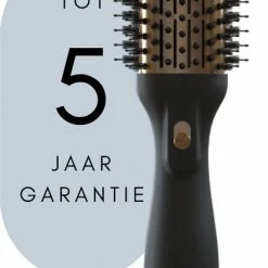 AGERMANN 4-in-1 F?hnborstel - Keramische Magic Brush - Lang/Kort/Stijl/Krullen - 1200W - Goud