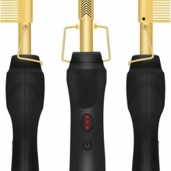 Merkloos 2 In 1 Elektrische Haarkam Deluxe – Stijlborstel – Mannen & Vrouwen – Kam – Stijlkam – Elektrische Kam – Hot Comb – Baardstijler – Baardkam – Elektrische Haarborstel – Magic Brush – Moederdagtip