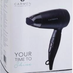 Carmen Tiny Travel TD1215 - Compacte Reisf?hn - 1200 Watt - Dual Voltage - Zwart -Babyliss Shop 539x840