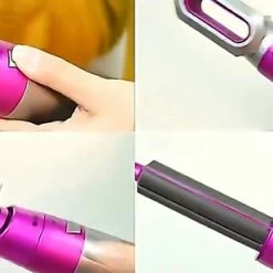 Merkloos Airwrap Krultang 5 In 1 Multi Styler Föhn Roze – Krultang & Stijltang - Hairwrap – Fohnborstel – Airstyler – Haar Wrap – Fohn – Styltang – Multistyler -Babyliss Shop 550x309 184