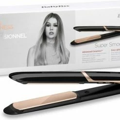 BaByliss Super Smooth 235 Stijltang ST393E - 6 Temperatuurinstellingen - Titanium Keramiek -Babyliss Shop 550x314