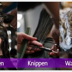 MESC Kappersmantel - Kappersschort - Kapmantel - Kapper - Kapperscape - Haar Knippen Thuis Of Salon - Volwassenen & Kinderen - 140 X 115cm - Zwart Wit Print -Babyliss Shop 550x335 7