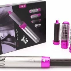 Merkloos Airwrap - Multistyler - Fohnborstel - Automatische Krultang - Stijltang - Airwrap Krultang - Airwrap Styler - Hairwrap - Styling - Airstyler - Krultang - 5 In 1 Krultang - Haardroger - Reisfohn - 5 In 1 Haarstyler