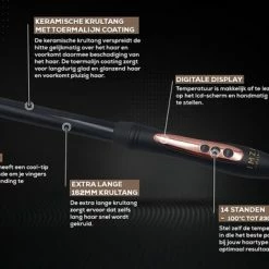 IMZI Hair? Professionele Krultang - 25 Mm Keramische Krultang - Snel Krullen - Zonder Klem- GRATIS Hittebeschermingsmat -Babyliss Shop 550x359 3