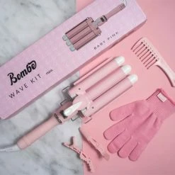 Bomb? Waver - Wafeltang - Golvenkrultang - Beach Waves - 25mm Baby Pink -Babyliss Shop 550x366 36