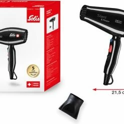 Solis Silent & Power 449 F?hn - Ionische Haardroger - Zwart -Babyliss Shop 550x370 2