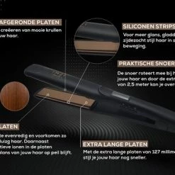 IMZI Hair? Professionele Stijltang ? Titanium Stijltang - Siliconen Strips - Extra Lange Platen - GRATIS Hittebeschermingsmat -Babyliss Shop 550x374