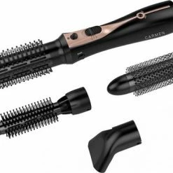 Carmen DC1055 - Multistyler - 1000 Watt - 4 Accessoires - Zwart/Ros?goud