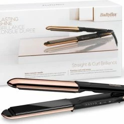 BaByliss Straight & Curl Brilliance Titanium Stijltang ST482E - 2 In 1 Krullen En Stijlen - Extra Lange Platen 32mm -Babyliss Shop 550x391