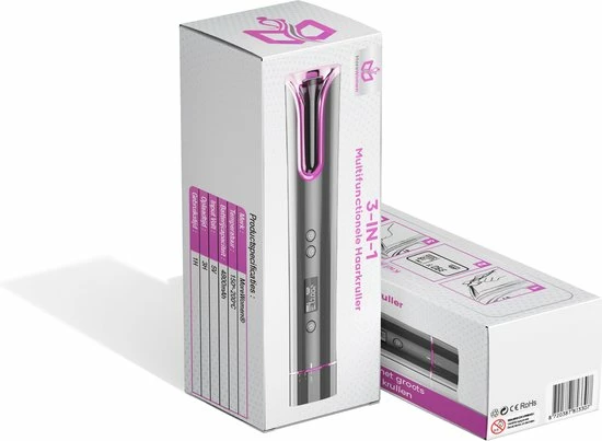 MoreWomen? Automatische Krultang - Draadloze Krultang - 150?C-200?C - Oplaadbaar & Met Opzetstukken 9 MoreWomen? Automatische Krultang - Draadloze Krultang - 150?C-200?C - Oplaadbaar & Met Opzetstukken - Afbeelding 9