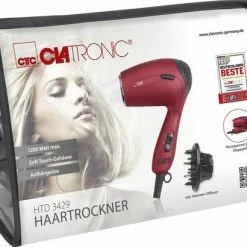 Clatronic HTD 3429 - Haardroger - Reisf?hn - Opvouwbaar - Rood -Babyliss Shop 550x410 5