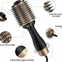 Merkloos M.P 3-in-1- Föhnborstel- Proffesioneel - Salon - CGM - Keramisch - Lang - Kort - Stijl - Krul - Volume - Multistyler - Volume Borstel - Krul Borstel -Babyliss Shop 550x412 24