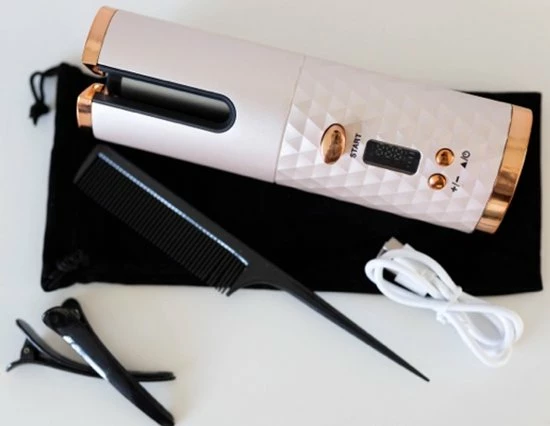 Automatische Krultang - Haarkruller- Draadloos - USB Oplaadbaar - Roze - Fysk 10 Automatische Krultang - Haarkruller- Draadloos - USB Oplaadbaar - Roze - Fysk - Afbeelding 10