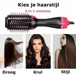 Everything You Want EYW Föhnborstel - 3 In 1 Hot Air Brush - Fohn - Professionele Borstel Haar Drogers - Ronde Borstel - Föhn En Volumizer Styler - Fohn Met Diffuser- Fohnborstels - Goud -Babyliss Shop 550x444 4