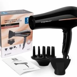 Aigostar Fighter 32JVT Haardroger - Ionische F?hn Met Diffuser 2400 Watt, Zwart, AC -Babyliss Shop 550x446 2