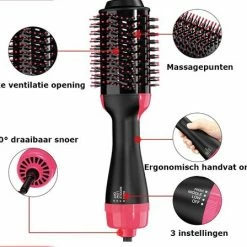 Everything You Want EYW Föhnborstel - 3 In 1 Hot Air Brush - Fohn - Professionele Borstel Haar Drogers - Ronde Borstel - Föhn En Volumizer Styler - Fohn Met Diffuser- Fohnborstels - Goud -Babyliss Shop 550x448 6