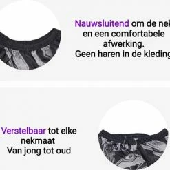 MESC Kappersmantel - Kappersschort - Kapmantel - Kapper - Kapperscape - Haar Knippen Thuis Of Salon - Volwassenen & Kinderen - 140 X 115cm - Zwart Wit Print -Babyliss Shop 550x449 4