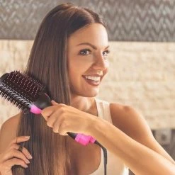 BES LED 3-in-1 Föhnborstel - Magic Brush - Drogen En Stylen - Keramische Borstel - Föhn -Babyliss Shop 550x452 1