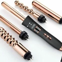 EIJK PRO - 5 In 1 Krultang Met Opzetstukken - Krultangen - Hair Curler - Rose - Kerst Cadeau -Babyliss Shop 550x462 1