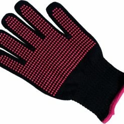 EPC? Hittebestendige Mat Met Handschoen - Stijltang - Krultang - Warmtetool - Siliconen Hittemat - Hitte Handschoen - Styling Haaraccessoire - Kappers Benodigdheden - Beschermer - Antislip - 230?C - Zwart / Roze -Babyliss Shop 550x475 3
