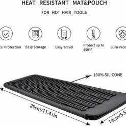 Royaume De La Beauté Hittebestendige Mat | Hittemat | Heat Protector | Pro Siliconen Sleeve | Stijltang Mat | Fohn Haardrogers Houder | Krultang Mat | Haaraccessoires | Hoes | Max 230 | Instagram | Tik Tok -Babyliss Shop 550x477 4
