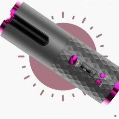 Rivema Automatische Krultang - USB Oplaadbaar - Draadloze Magic Hair Curler - Keramische Krulijzer - LCD Display -Babyliss Shop 550x478 2