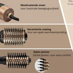 Merkloos M.P 3-in-1- Föhnborstel- Proffesioneel - Salon - CGM - Keramisch - Lang - Kort - Stijl - Krul - Volume - Multistyler - Volume Borstel - Krul Borstel -Babyliss Shop 550x485 2