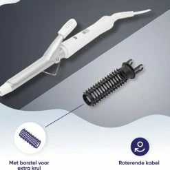 Adler Krultang - Krulborstel - Keramisch - 25W - Opzetstuk - Wit -Babyliss Shop 550x487 10