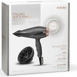 BaByliss Smooth Pro 2100W F?hn 6709DE - Diffuser - 2 Snelheid- En Temperatuurinstellingen -Babyliss Shop 550x490