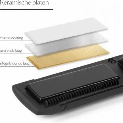 PH Goods® - Draadloze Mini Stijltang - Draadloos - Draagbaar - Oplaadbaar - Inclusief 2600mAh Powerbank Functie - Kleine Haar Stijltang - Hairstyler - Zwart -Babyliss Shop 550x490 8