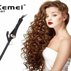 Kemei S207 – Krultang Geschikt Voor Alle Haartypes - Ultra Dun - Zwart -Babyliss Shop 550x491 5
