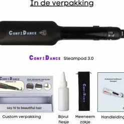 Confidance - Steampod ? Steampod 3.0 - Stoomstijltang - Stijltang - Zwart -Babyliss Shop 550x492 1