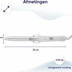 Adler Krultang - Krulborstel - Keramisch - 25W - Opzetstuk - Wit -Babyliss Shop 550x493 7