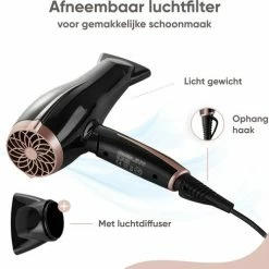 Mesko Haardroger - Fohn - 2300W - Haarfohn -Babyliss Shop 550x500 3