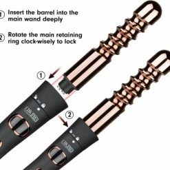 EIJK PRO - 5 In 1 Krultang Met Opzetstukken - Krultangen - Hair Curler - Rose - Kerst Cadeau -Babyliss Shop 550x500 4