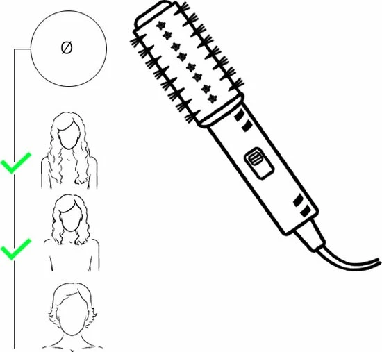 Revlon RVDR5282UKE - Volume Borstel En F?hnborstel In 1 (2 In 1) Ceramische Coating - 3 Verwarmingsfuncties (small) 4 Revlon RVDR5282UKE - Volume Borstel En F?hnborstel In 1 (2 In 1) Ceramische Coating - 3 Verwarmingsfuncties (small) - Afbeelding 4