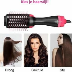 ONE STEP F?hnborstel - Roze - Ronde Borstel - Ronde F?hnborstel - Ronde Borstel Haar - F?hnborstels - Haarf?hn - F?hnborstel Keramisch & Roterend - Haardroger Met Borstel - 3-in-1 Haardroger Met Borstel, F?hn, Krul- En Stijltang -Babyliss Shop 550x508 6