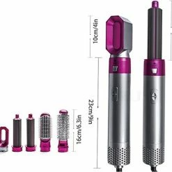 Merkloos Airwrap Krultang - 5 In 1 Multistyler - Trendy Airstyler - Paars -Babyliss Shop 550x509 3