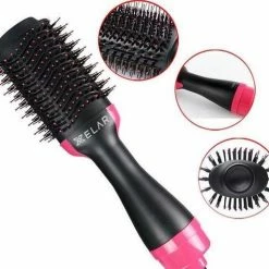 Xelar 3-in-1 Föhnborstel - Haardroger - Keramische Magic Brush - Lang/Kort/Stijl/Krullen – Zwart -Babyliss Shop 550x512