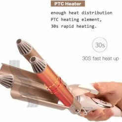 Merkloos Professional - Golvenkrultang - Keramische Drievoudige Krultang - Golvenkrultang - Wafeltang - Haarkruller Krultangen - Hair Curler - Wave Krultang - Magische Ijzeren Stijltang - Curling Iron - Haar Stijlen - 45 W - Wit / Beige -Babyliss Shop 550x515 4