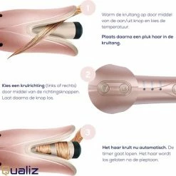 Qualiz Automatische Krultang ? Keramische Haarkruller Incl. Accessoires ? Hair Curler ? 160-220?C -Babyliss Shop 550x516 3