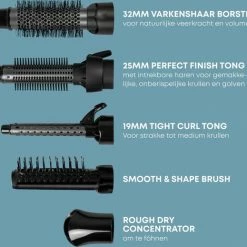 Revamp Progloss Airstyle 5 In 1 Multistyler - F?hnborstel - Inclusief 5 Opzetstukken - 19MM / 25 MM / 32MM -Babyliss Shop 550x519 16