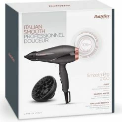 BaByliss Smooth Pro 2100W F?hn 6709DE - Diffuser - 2 Snelheid- En Temperatuurinstellingen -Babyliss Shop 550x519