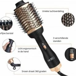 EIJK PRO Hair Brush Dryer And Volumizer - Fohnborstel & Haardroger - Kerst Cadeau -Babyliss Shop 550x521 1