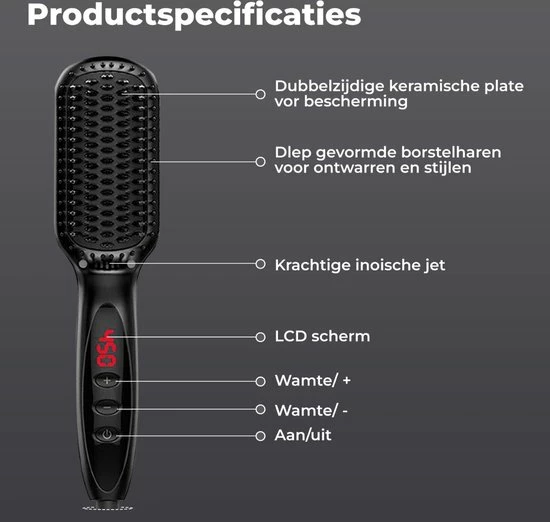 B-care Baard Stijltang - Baardstijler - Voor Ieder Baardtype - Temperatuurregeling - Ergonomische 360° Snoer - Black Friday – Sinterklaas – Schoencadeautjes Sinterklaas 5 B-care Baard Stijltang - Baardstijler - Voor Ieder Baardtype - Temperatuurregeling - Ergonomische 360° Snoer - Black Friday – Sinterklaas – Schoencadeautjes Sinterklaas - Afbeelding 5