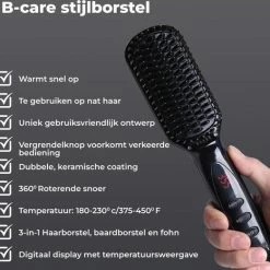 B-care Stijlborstel - Stijl Haar - 3 In 1 - Fohnborstel Roterend - Elektrische Stijlborstel - Straight Brush - Hetelucht Borstel - Warmteborstel - Haarborstel - Haarverzorging - Stijltang - Black Friday ? Sinterklaas ? Schoencadeautjes Sinterklaas -Babyliss Shop 550x522 8