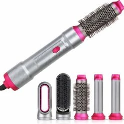 Niceey Föhnborstel - 5-in-1 Set - Stijlborstel - Multistyler Airwrap - Krultang Met Opzetstukken - Haardroger Met Borstel - Krulborstel - Haarborstel