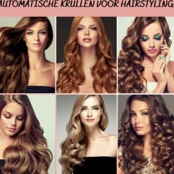By Marnifique Automatische Krultang ? Keramische Haarkruller ? Hair Curler ? Ieder Haartype ? Curling Iron ? Magic Hair Curler ? Roterend - Roze -Babyliss Shop 550x526 13