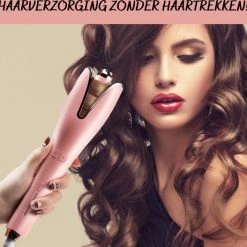 By Marnifique Automatische Krultang ? Keramische Haarkruller ? Hair Curler ? Ieder Haartype ? Curling Iron ? Magic Hair Curler ? Roterend - Roze -Babyliss Shop 550x527 12