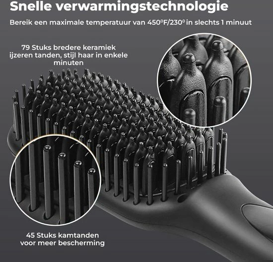B-care Baard Stijltang - Baardstijler - Voor Ieder Baardtype - Temperatuurregeling - Ergonomische 360° Snoer - Black Friday – Sinterklaas – Schoencadeautjes Sinterklaas 6 B-care Baard Stijltang - Baardstijler - Voor Ieder Baardtype - Temperatuurregeling - Ergonomische 360° Snoer - Black Friday – Sinterklaas – Schoencadeautjes Sinterklaas - Afbeelding 6